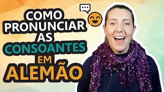 Como pronunciar as consoantes em Alemão pronunciaemalemao alfabetoemalemao falaralemao [upl. by Selrahcnhoj345]