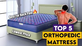 Top 5 Best Orthopedic Mattress For Back Pain In India 2024  Orthopedic Mattress  Prices  Reviews [upl. by Rapp]