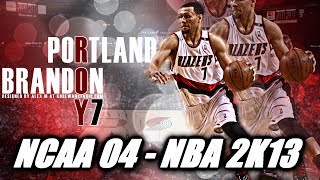 BRANDON ROY THROUGH THE YEARS  NCAA 04  NBA 2K13 [upl. by Ainel]