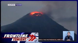 Crater glow sa Bulkang Mayon tanaw nitong June 9 ng gabi  Frontline Tonight [upl. by Anitsirhc]