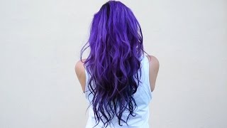 How I dye my hair purple amp blue ♥ DIY [upl. by Harrison13]