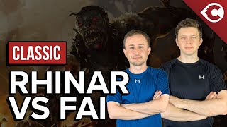 Rhinar vs Fai  Classic Constructed  Flesh and Blood TCG [upl. by Vacla25]