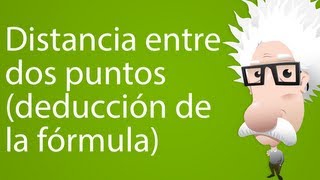 Distancia entre dos puntos deducción de la fórmula [upl. by German864]