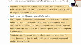 Day 1 Anaesthesia During Pregnancy Safe Practice in Obstetric Anesthesia Session 3 [upl. by Fretwell]