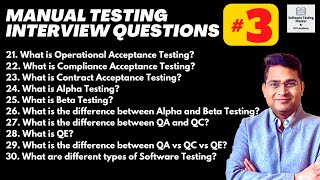 Manual Testing Interview Questions and Answers with Examples  Part 3 [upl. by Wells]