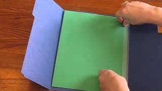 Single Folder Lapbook video tutorial [upl. by Sherborne]