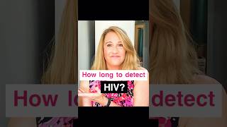 How long does it take to detect HIV [upl. by Silvain]