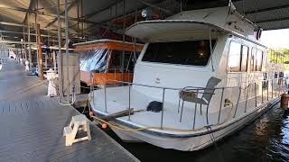 Part 2 1986 Harbor Master 14 x 47 Houseboat For Sale on the Tennessee River  SOLD [upl. by Redneval]