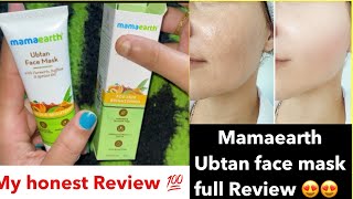 Mamaearth ubtan face mask my full honest review mamaearth facepack ubtanfacepack [upl. by Buxton]