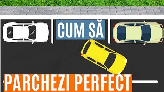 4 PAȘI Pentru O Parcare LATERALĂ PE STÂNGA PERFECTĂ  Școala De Șoferi [upl. by Cornish793]