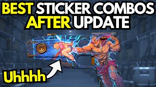 BEST STICKER COMBOS After NEW STICKER UPDATE FUNNIEST CS2 STICKER CRAFTS [upl. by Nnitsuj]