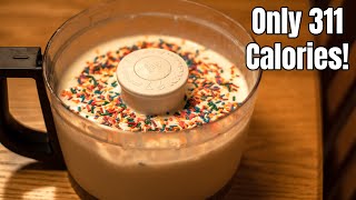 ANABOLIC Birthday Cake Protein Ice CreamFrosty  High Volume Low Cal Recipe  Only 311 Calories [upl. by Rajiv]