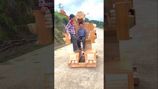 Handmade wooden robot shorts ytshorts [upl. by Langille862]