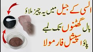 Flax Seeds For Hair Growth In Hindi  How To Grow Long Hair Fast  Flax Seeds Benefits [upl. by Yvan]