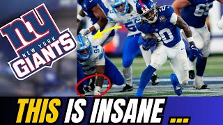 🚨THE NFL DIDNT SEE THAT UNBELIEVABLE😱 NEW YORK GIANTS NEWS TODAY NFL NEWS TODAY [upl. by Eart]