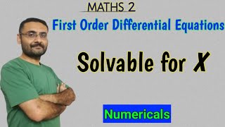 First order Nonlinear Differential Equation Solvable for p in Hindi [upl. by Capone]