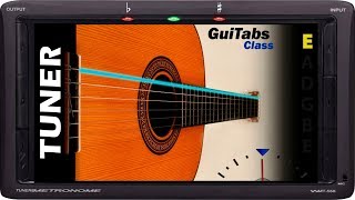 GUITAR TUNER 🎸📟  Classical Guitar  E Standard Tuning  E A D G B E  GuiTuners 🎸 [upl. by Bum365]