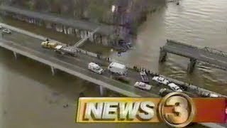 04 01 1989 WREG Hatchie River Bridge Collapse US 51 Lauderdale County TN [upl. by Quennie]