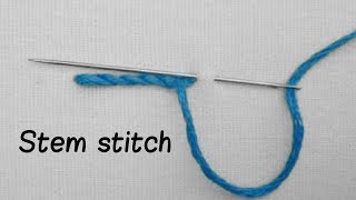 How to put embroidery stem stitch  using frame Baraancreations [upl. by Leitao387]