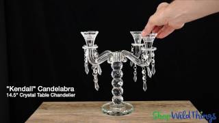 Crystal Tabletop Chandelier Candelabra  ShopWildThingscom [upl. by Inaniel]