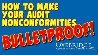 How to Make Your Audit Nonconformities Bulletproof [upl. by Legin]