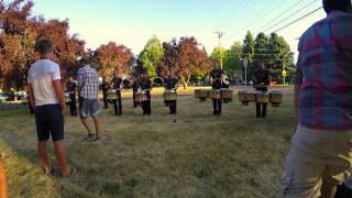 Oregon Crusaders Drumline 2015  Lot Warmup 72  Midnight Garden [upl. by Stillman]