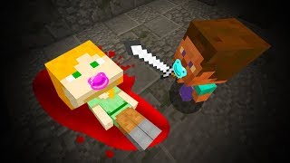 BABY MINECRAFT  BABY STEVE KILLS BABY ALEX🔪 [upl. by Yrovi]