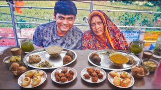 Rajasthan Street  Paneer Dal Bhati Chokha  Churma Laddu Dal Pakoda Eating Challenge  Man Vs Food [upl. by Litman]