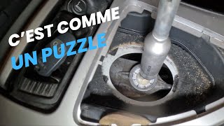 Réviser la TRINGLERIE du levier de vitesse sur BMW E91 [upl. by Nemracledairam]