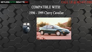 How To Replace Chevrolet Cavalier Key Fob Battery 1996 1997 1998 1999 [upl. by East]