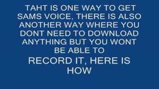 How to get microsoft sams voice and record it [upl. by Kaye]