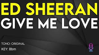 Ed Sheeran  Give Me Love  Karaoke Instrumental [upl. by Rodgers]