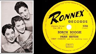 THE PARIS SISTERS  THE BULLY BULLY MAN  ZORCH BOOGIE 1953 Ronnex Records [upl. by Eimmit139]