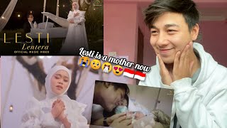 Lesti  Lentera  Official Music Video  REACTION [upl. by Ashien]