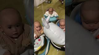 Cute Triplet Baby  Life With Triplets 👶🥰 triplets quadruplets raisingtriplets [upl. by Ainotal698]