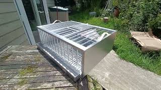 Universal Pigeon Products aluminium crate 1618 birds [upl. by Anavahs]