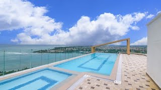 4 Bedroom Apartment with Ocean amp Golf Views  Stunning Rooftop Pool amp Gym [upl. by Dnomsed]