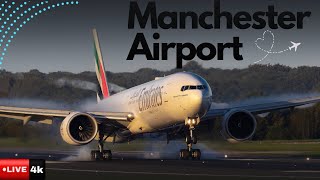 Live  Manchester Airport Plane Spotting [upl. by Niatirb]