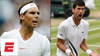 Wimbledon 2018 Highlights Novak Djokovic beats Rafael Nadal in epic 2day semifinal  ESPN [upl. by Eillib979]