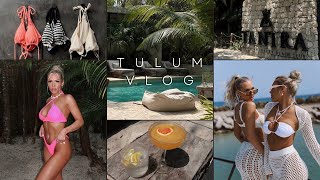 TULUM VLOG  stunning hotel  getting too lit ✌🏼🌴👙🍸🛥️ [upl. by Goldi]