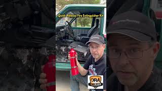 ORA 4x4 Car Quick Release Fire Extinguisher Kit Install Useless Tech Tip Safety Edition [upl. by Naynek452]