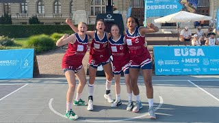 EUSA GAMES 3x3 Achtelfinale Uni Göttingen 🇩🇪 vs Uni Porto 🇵🇹 [upl. by Akirehc428]