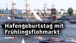 Hafengeburtstag vom 9 bis zum 12 Mai Flohmarkt FoodCourt und StreetPerformances [upl. by Juni]