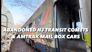 Defunct Abandoned NJ Transit Comet 1s amp Amtrak Box Cars [upl. by Acira]