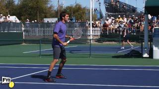 Roger Federer Volleys in Slow Motion HD  Indian Wells Pt 05 [upl. by Pan]