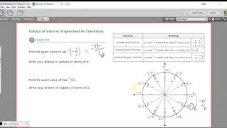 Values of inverse trigonometric functions [upl. by Naut932]