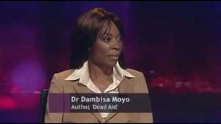 BBC Newsnight  Dambisa Moyo discusses microcredit with Muhammad Yunus [upl. by Niro803]