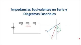 Impedancias Equivalentes en Serie y Diagramas Fasoriales de Tensión Ejercicio Resuelto [upl. by Yewed615]