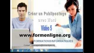 Modifier la base de données dun publipostage Word 2010 vidéo5 cas12 [upl. by Goulder]