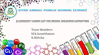 FLUORESCENT CARBON DOT FOR SENSING ENDOCRINE DISTRUPTORS [upl. by Emlynn492]